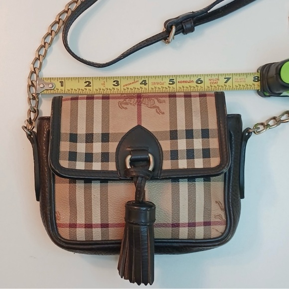 BURBERRY Haymarket Check Mini Tassel
Crossbody Bag - Picture 13 of 14